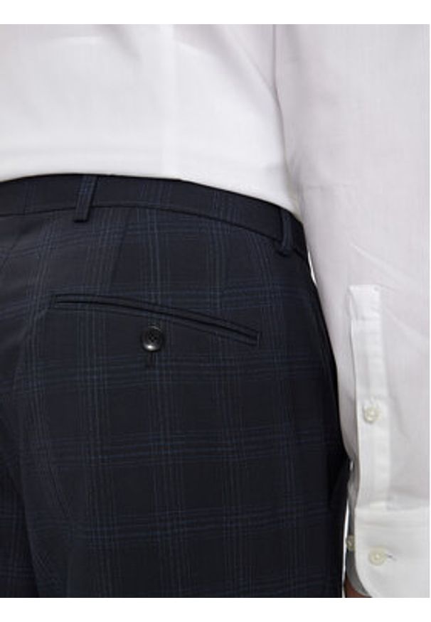 BOSS - Boss Garnitur H-Jeckson 50521676 Granatowy Regular Fit. Kolor: niebieski. Materiał: wełna