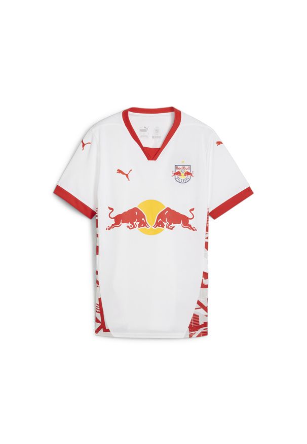 Puma - Damska koszulka domowa FC Red Bull Salzburg 24/25 PUMA White Red. Kolor: czerwony, biały, wielokolorowy. Sport: piłka nożna
