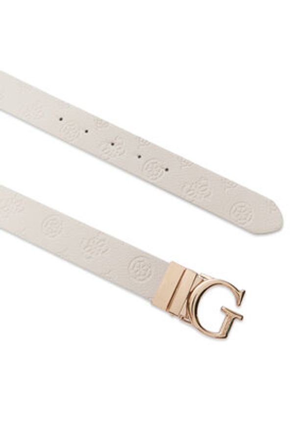 Guess Pasek Damski BW7861 P3430 Beżowy. Kolor: beżowy. Materiał: skóra