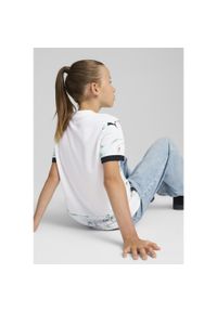 Puma - Dziecięca koszulka wyjazdowa Portugal 2025. Kolor: biały, wielokolorowy, czarny