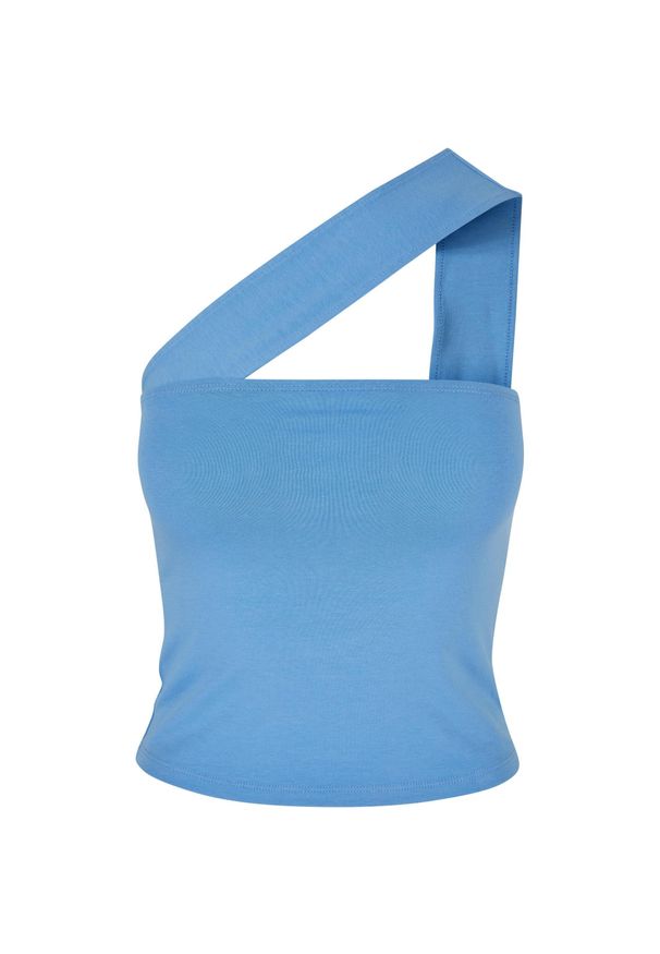 Damski tank top w dużym rozmiarze Urban Classics. Okazja: na co dzień. Kolor: niebieski. Długość rękawa: bez rękawów. Styl: casual