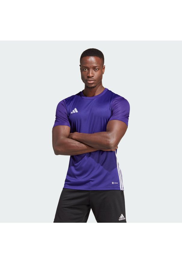 Adidas - Koszulka męska adidas Tabela 23 Jersey. Kolor: fioletowy. Materiał: poliester. Sport: piłka nożna