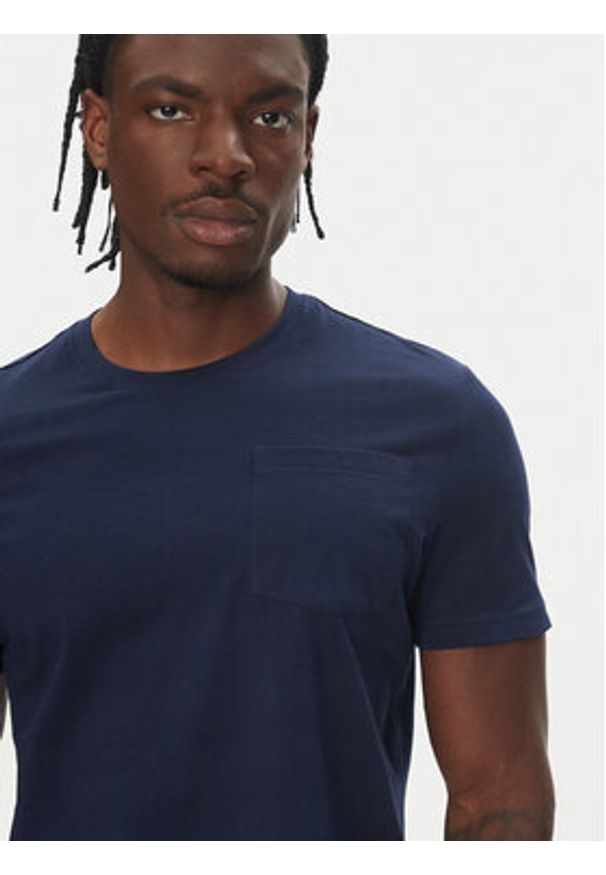 Robe di Kappa T-Shirt Dorel 64131EW Granatowy Regular Fit. Kolor: niebieski. Materiał: bawełna