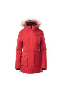 Hi-tec - Kurtka damska ocieplana Hi-Tec Lady Lasse - czerwona, Rozmiar L. Kolor: czerwony. Materiał: poliester, materiał. Sezon: zima #1