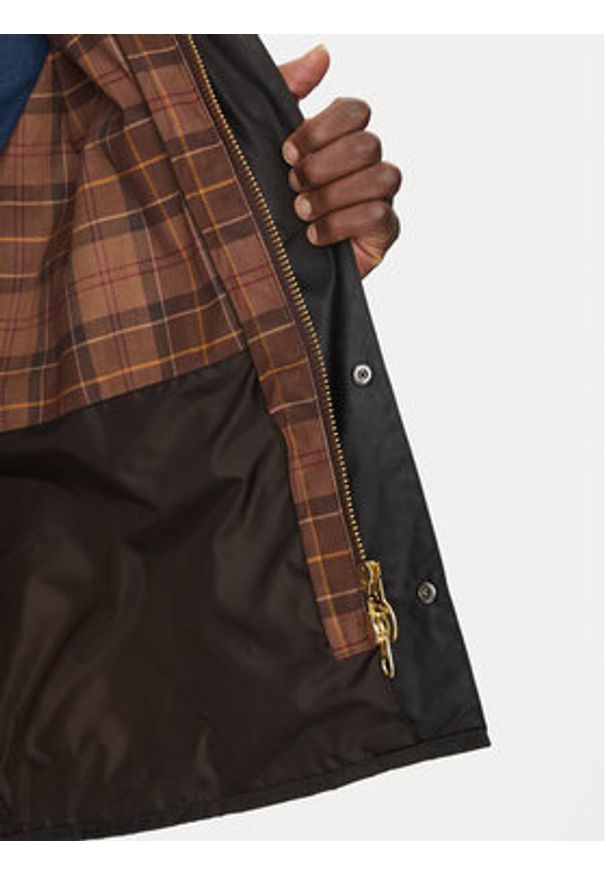 Barbour Kurtka przejściowa Bedale MWX0018RU52 Brązowy Relaxed Fit. Kolor: brązowy. Materiał: bawełna