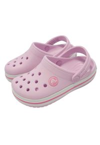 Buty do chodzenia dla dzieci Crocs Crocband. Kolor: różowy. Materiał: materiał, syntetyk