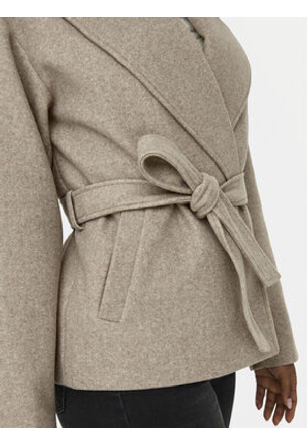 only - ONLY Kurtka przejściowa Augusta 15314352 Beżowy Regular Fit. Kolor: beżowy. Materiał: syntetyk