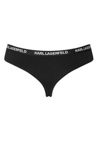 Karl Lagerfeld - KARL LAGERFELD Komplet stringów B1W47031 Czarny. Kolor: czarny. Materiał: bawełna #6