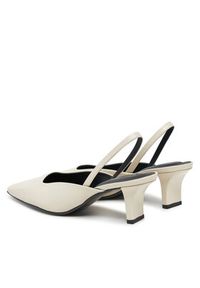 Calvin Klein Sandały Heel Mule Pump 50 - Lth HW0HW02551 Beżowy. Kolor: beżowy. Materiał: skóra #5