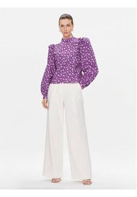 Custommade Bluzka Deia 999376294 Fioletowy Regular Fit. Kolor: fioletowy. Materiał: bawełna #5