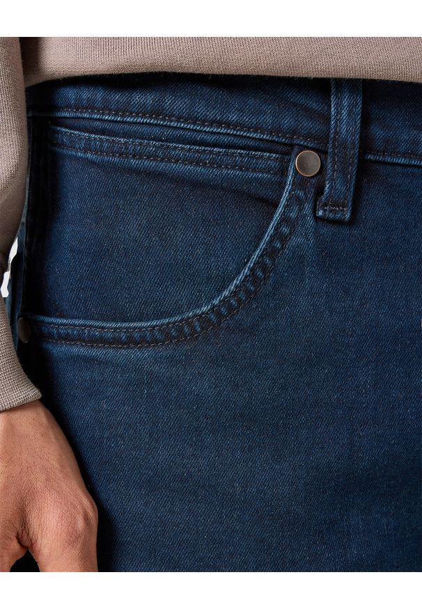 Wrangler - MESKIE SPODNIE WRANGLER RIVER INDIGO NOIR 112356837