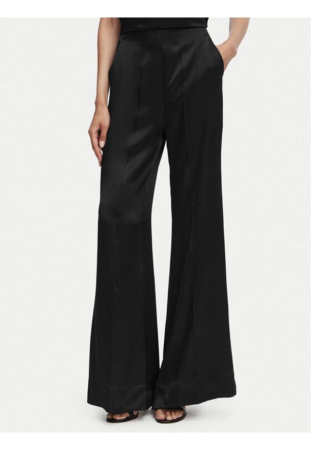 ACCESS FASHION Spodnie palazzo 63-5082-875 Czarny Wide Leg. Kolor: czarny. Materiał: wiskoza