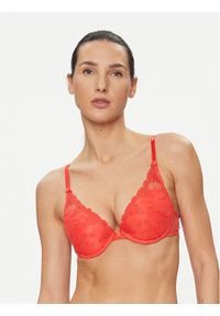 Passionata Biustonosz push-up White Nights P40690 Czerwony. Kolor: czerwony. Materiał: syntetyk. Rodzaj stanika: push-up #1