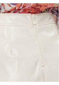 Morgan Spódnica mini 241-JBOWL Beżowy Slim Fit. Kolor: beżowy. Materiał: skóra #5