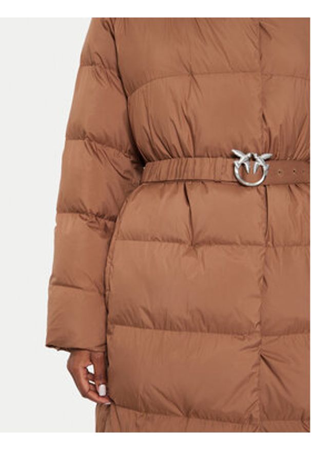 Pinko - PINKO Kurtka zimowa Collirio 103828 A11M Brązowy Regular Fit. Kolor: brązowy. Materiał: syntetyk. Sezon: zima