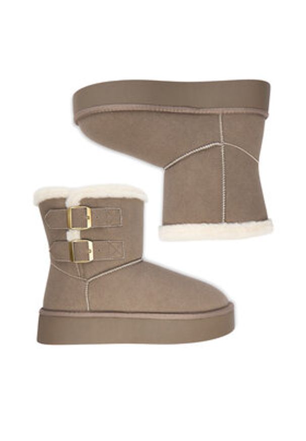 Jenny - JENNY Śniegowce CEO-HDR241212-4 Szary. Kolor: szary. Materiał: materiał