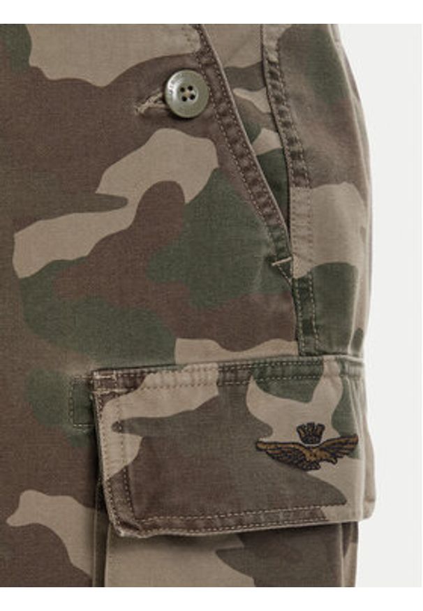 Aeronautica Militare Szorty materiałowe 261BE0281UCT04296 Zielony Regular Fit. Kolor: zielony. Materiał: bawełna