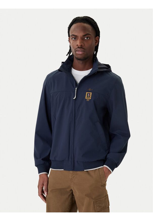 Aeronautica Militare Kurtka bomber 261AB3050UCT04290 Granatowy Regular Fit. Kolor: niebieski. Materiał: syntetyk