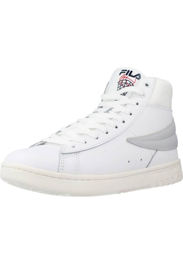 Fila - Buty FILA HIGHFLYER L MID Biały. Kolor: biały. Materiał: tkanina, skóra. Styl: sportowy