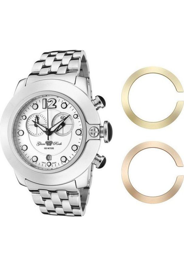 Zegarek Glam Rock Zegarek Damski Glam Rock GR32154 ( 44 mm). Styl: rockowy