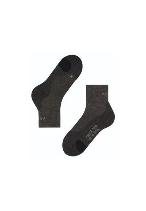 Krótkie skarpety Falke Tk2 Wool. Kolor: szary. Sport: turystyka piesza