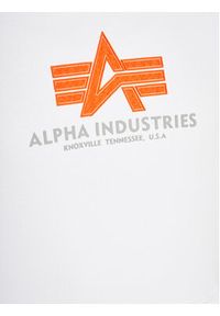 Alpha Industries Bluza Basic 178312 Biały Regular Fit. Kolor: biały. Materiał: bawełna #3