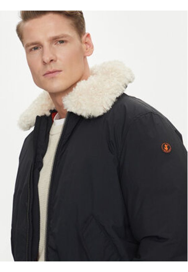 Save The Duck Kurtka bomber D31959M COFY19 Czarny Regular Fit. Kolor: czarny. Materiał: syntetyk