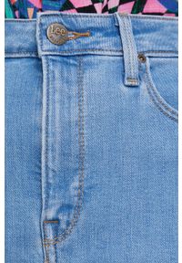 Lee spódnica jeansowa mini prosta. Okazja: na co dzień. Kolor: niebieski. Materiał: jeans. Styl: casual #3