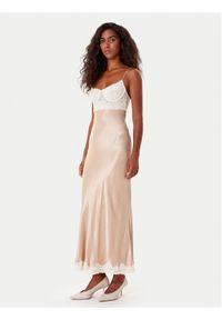 BARDOT - Bardot Sukienka koktajlowa Tzariana 60118DB Beżowy Regular Fit. Kolor: beżowy. Materiał: syntetyk. Styl: wizytowy #1