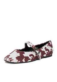 Jenny - JENNY Baleriny CEO-HY23066-3 Brązowy. Kolor: brązowy. Materiał: materiał #8