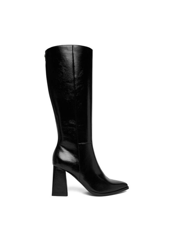 Nine West Kozaki CEO-ZEINA-01 Czarny. Kolor: czarny. Materiał: materiał