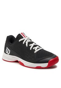 Wilson Buty Rush Pro Jr L WRS333010 Czarny. Kolor: czarny. Materiał: materiał