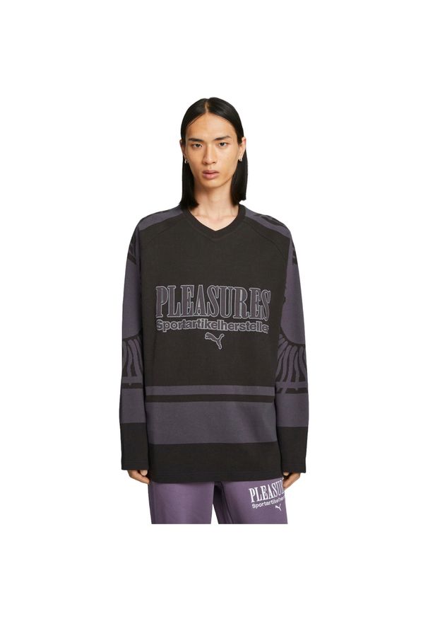 Bluza Puma X Pleasures Hockey Jersey, Mężczyźni. Kolor: czarny. Materiał: jersey