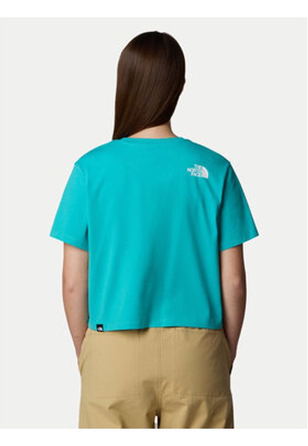The North Face T-Shirt Simple Dome NF0A87U4 Niebieski Loose Fit. Kolor: niebieski. Materiał: bawełna
