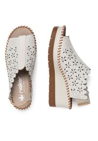Rieker Sandały 60355-80 Biały. Kolor: biały. Materiał: skóra, syntetyk #3