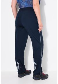 ULLA POPKEN - Damskie Spodnie funkcyjne hydrofobowy powerstretch gumka w pasie. Kolekcja: plus size. Kolor: niebieski. Materiał: elastan, poliester, materiał. Długość: długie