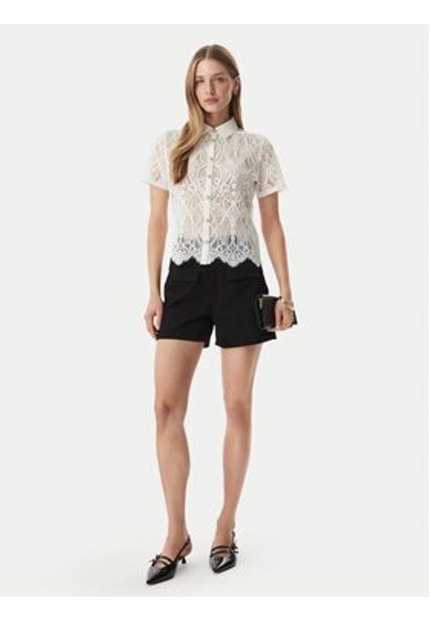 Morgan Koszula 261-DLILA Biały Regular Fit. Kolor: biały. Materiał: bawełna