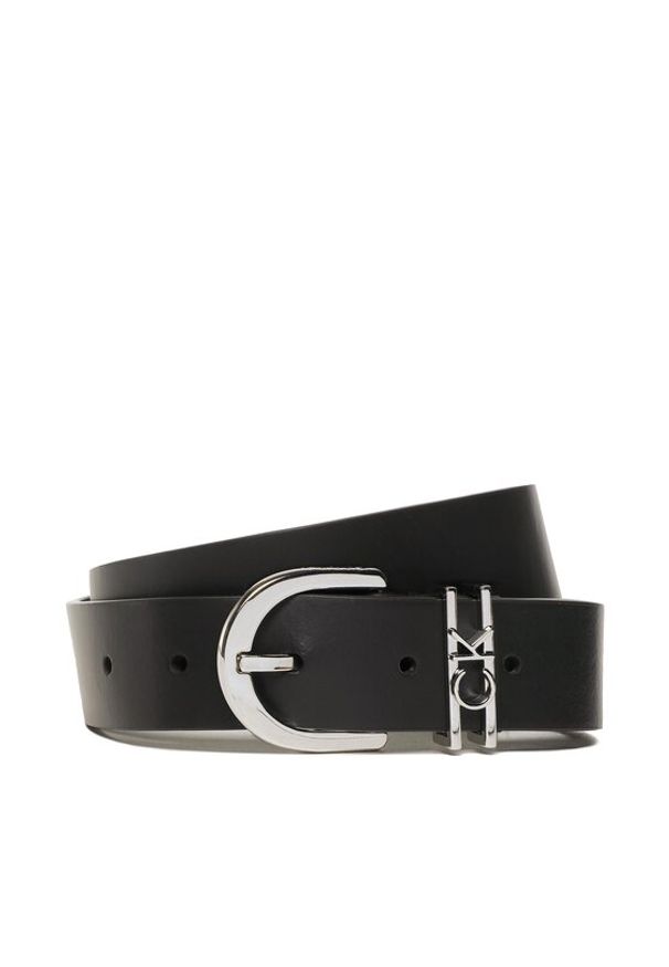 Calvin Klein Pasek Damski Ck Must Ck Loop Belt K60K610387 Czarny. Kolor: czarny. Materiał: skóra