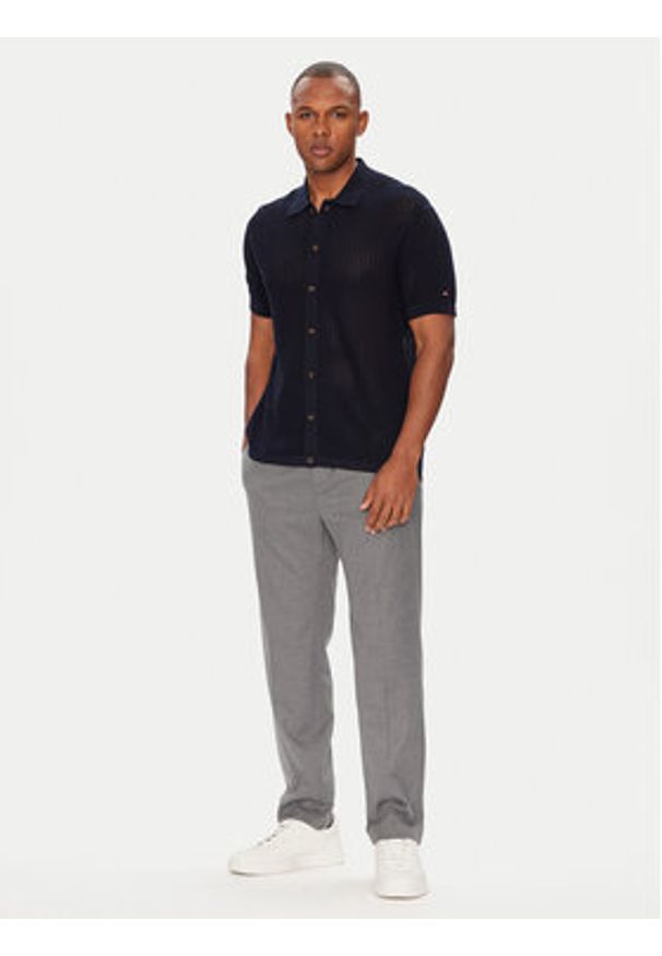 TOMMY HILFIGER - Tommy Hilfiger Koszula MW0MW39530 Granatowy Regular Fit. Kolor: niebieski. Materiał: bawełna