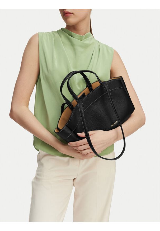 Gino Rossi - GINO ROSSI Torebka C-LDA8549 Czarny. Kolor: czarny. Materiał: skórzane