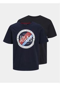 Jack & Jones - Jack&Jones Komplet 2 t-shirtów Loyd & Loof 12256960 Czarny Standard Fit. Kolor: czarny. Materiał: bawełna #1