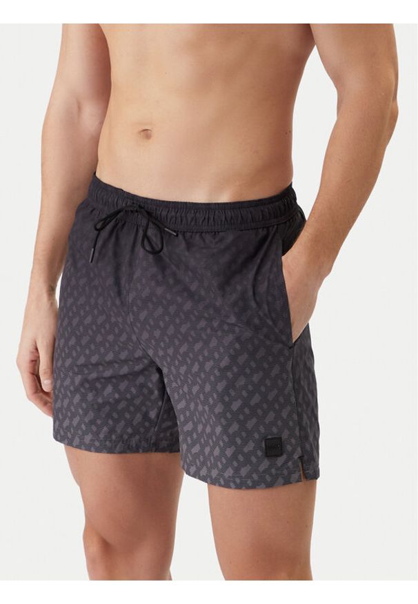 BOSS Szorty kąpielowe Vale 50534343 Szary Regular Fit. Kolor: szary. Materiał: syntetyk