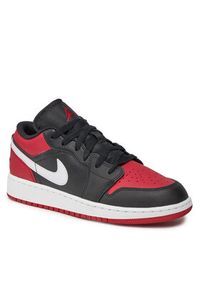 Nike Sneakersy Air 1 Low 553560 066 Czarny. Kolor: czarny. Materiał: skóra