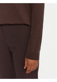 Weekend Max Mara Golf Kiku 2525366012 Brązowy Regular Fit. Typ kołnierza: golf. Kolor: brązowy. Materiał: jedwab #4