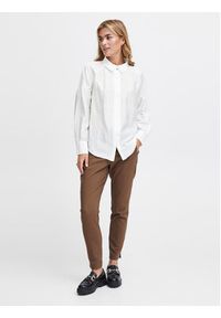Fransa Koszula 20612828 Biały Relaxed Fit. Kolor: biały. Materiał: wiskoza