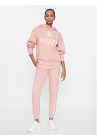 Guess Spodnie dresowe Allegraro V3BB03 K9Z21 Różowy Regular Fit. Kolor: różowy. Materiał: bawełna, dresówka, syntetyk