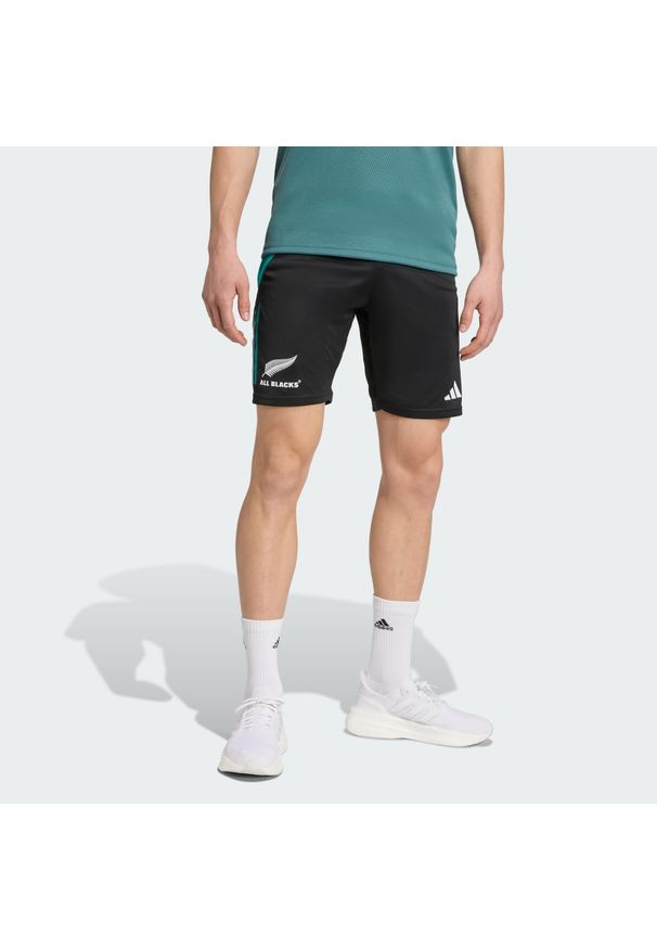 Adidas - Szorty All Blacks. Kolor: czarny, niebieski, wielokolorowy
