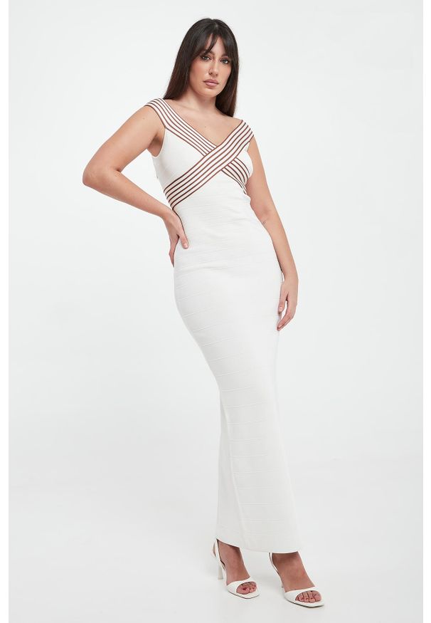 Elisabetta Franchi - Sukienka damska dzianinowa ELISABETTA FRANCHI. Materiał: dzianina