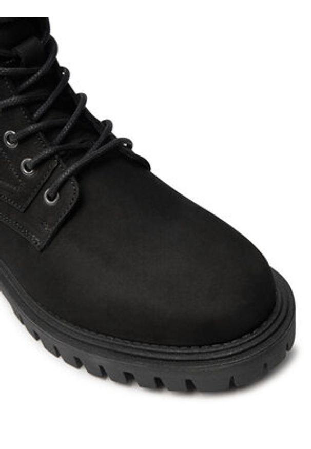 TOMMY HILFIGER - Tommy Hilfiger Trapery Casual Hilfiger Chunk Z Nbk Boot FM0FM05149 Czarny. Okazja: na co dzień. Kolor: czarny. Materiał: skóra, nubuk. Styl: casual