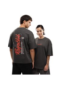 SIROKO - Męska koszulka bawełniana oversize Rayo Club Lifestyle Siroko RC Tactic Letter. Kolor: szary. Materiał: bawełna. Długość rękawa: krótki rękaw. Długość: krótkie #1